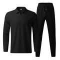 Paul – Zweiteiliges Set aus langärmligem Hemd mit Reißverschlusskragen und Hose mit Kordelzug