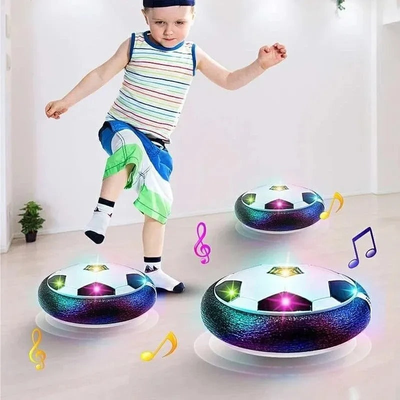 GlowKick – Schwimmender LED Fußball für Spaß drinnen und draußen mit sanfter Gleitbewegung