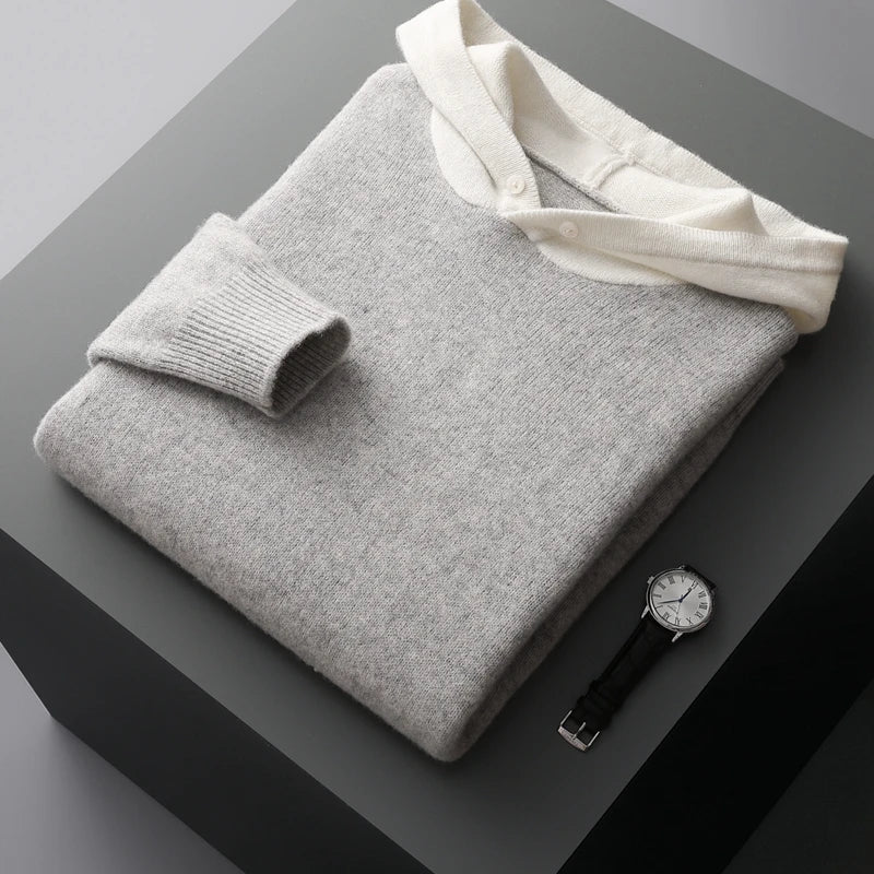 Adam - Langärmelig Kapuze Pullover Mit Taschen