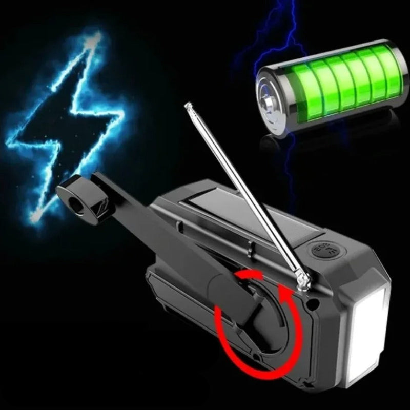 StormCore – Aufziehradio mit Lichtalarm und Off-Grid