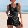 Elvira - Zweiteilige Bademode mit hoher Taille und Kurze Hosen für Komfort und Stil