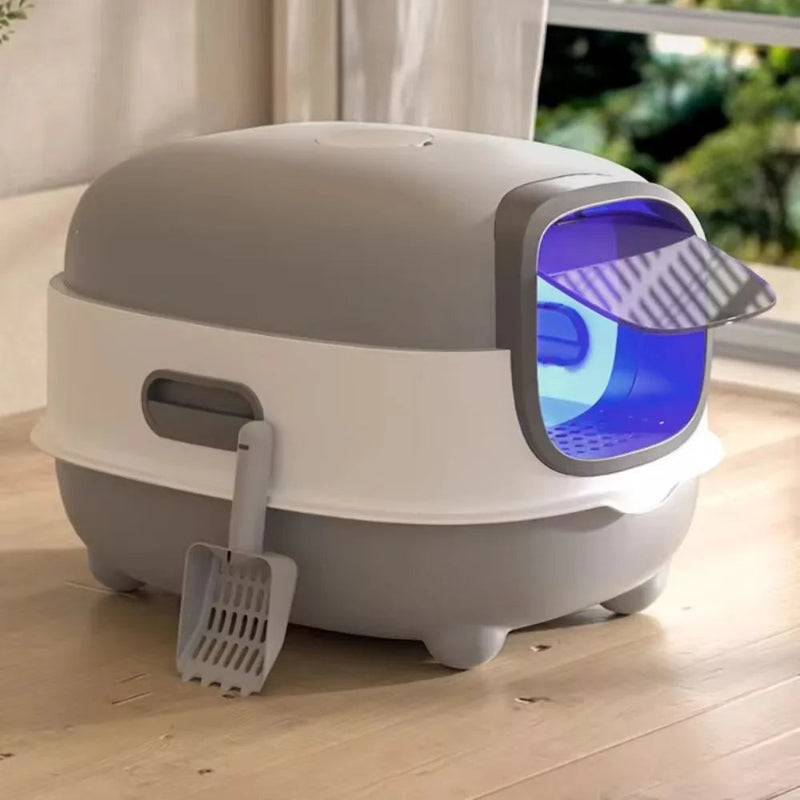 MeowMate – Automatische UV-sterilisierte Katzentoilette mit geschlossener Geruchskontrolle