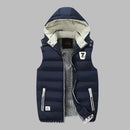 Anselm - Bequeme wattierte Kapuzenjacke mit Reißverschluss und Taschen