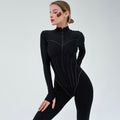 Eva - Schlicht geschnittener Jumpsuit mit Reißverschluss und langen Ärmeln