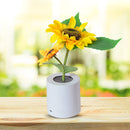 FloraNest - Sonnenblume LED Lampe Kabellose künstliche Blume Licht für Wohnkultur