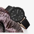 Alina – Elegante rundem ZifferblattUhr mit klassischem Riemen für einen luxuriösen Look