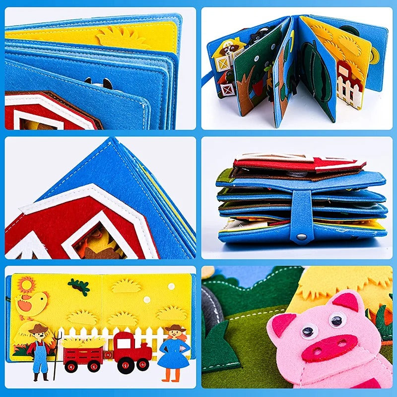 EduPlay – Interaktives 3D Montessori Geschichtenbuch zum Erlernen von Tieren und Zahlen