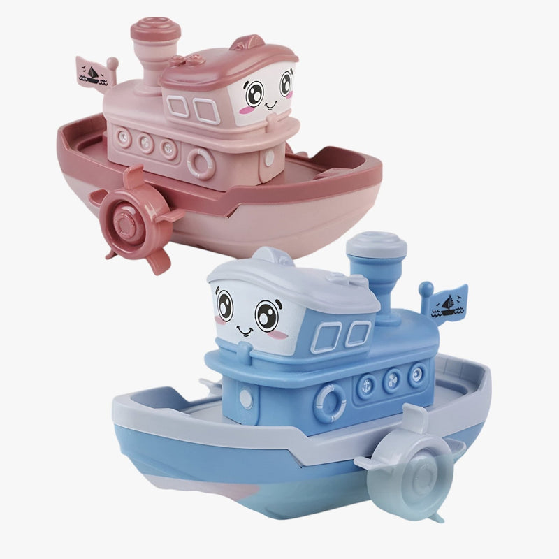 TugTwist – Aufziehbares Wasserboot für Kinder zur Entwicklung der Handkraft