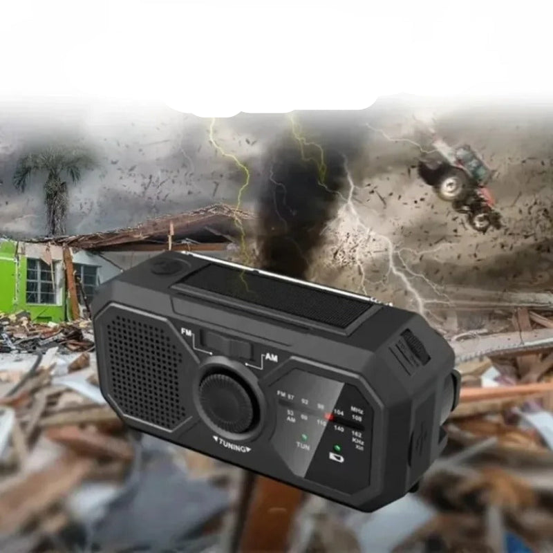 StormCore – Aufziehradio mit Lichtalarm und Off-Grid