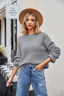 Yuna - Bequemer Rundhals Pullover mit langen Ärmeln