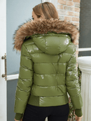 Anna - Langärmelige Kunstpelz Kapuze Jacke Mit Reißverschluß