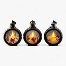 FrostGlow - Dekor Weihnachten Schneemann Lampe Mit LED Laterne Simuliert