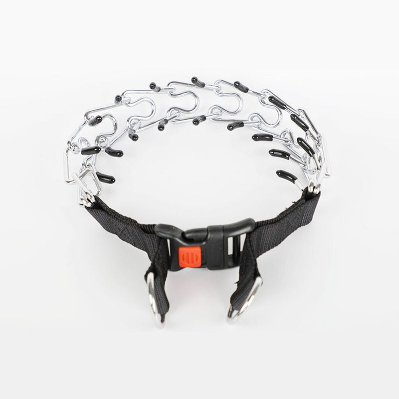 CalmiCanis – Sanftes Hundehalsband mit Spikes und Schnellverschluss für bequemes Training