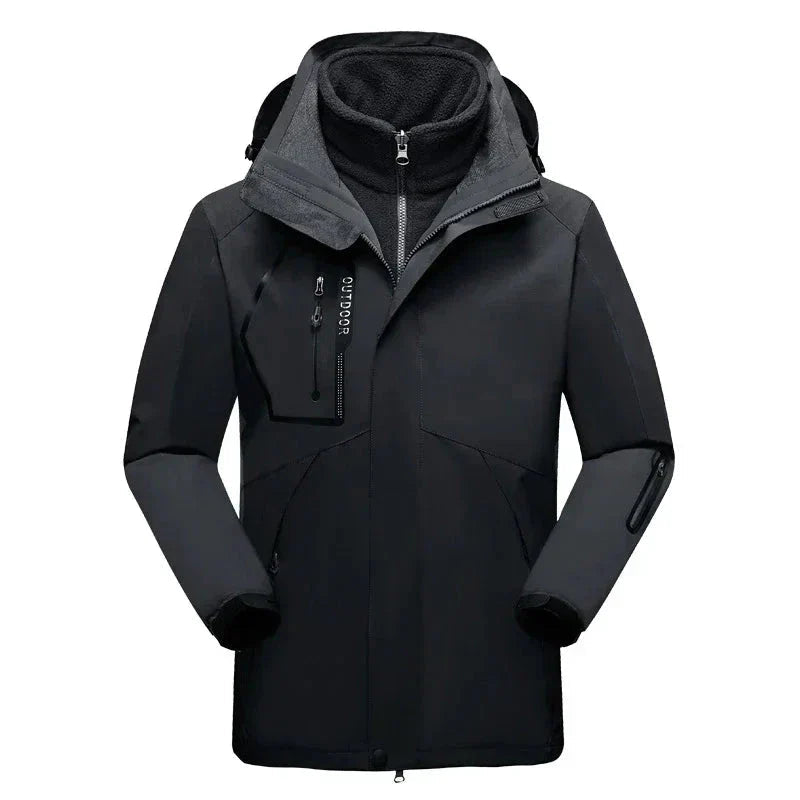 Julia - Langärmelige Wasserdicht 3 in 1 Kapuze Jacke