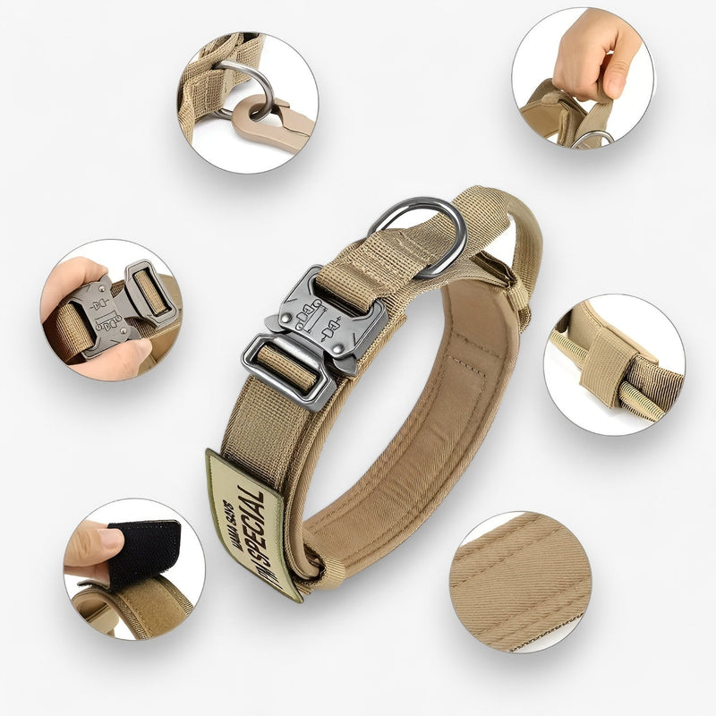 PawBark – Taktisches Hundehalsband mit Griff für bessere Kontrolle