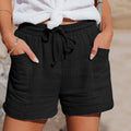Emilia - Lässige Kurze Hosen mit hoher Taille und Kordelzug mit Taschen und lockerer Passform