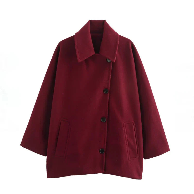 Zara - Langärmelig Überdimensionale Jacke Mit Knopf