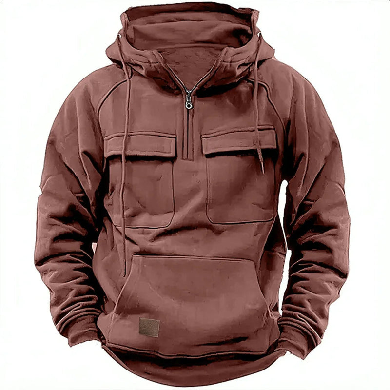 Carl - Langärmelig Kapuze Jacke Mit Taschen