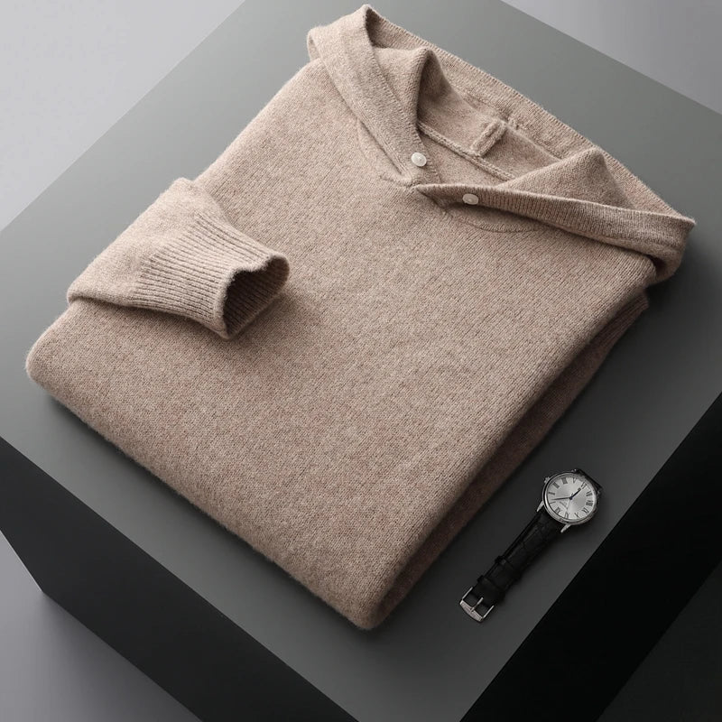 Adam - Langärmelig Kapuze Pullover Mit Taschen