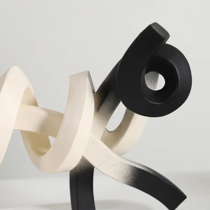 ArtuMeow – Minimalistische abstrakte Siamkatzen-Skulptur und modernes Dekor