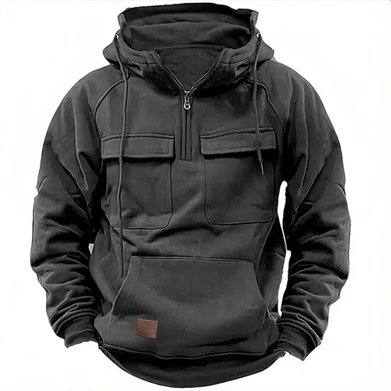 Carl - Langärmelig Kapuze Jacke Mit Taschen