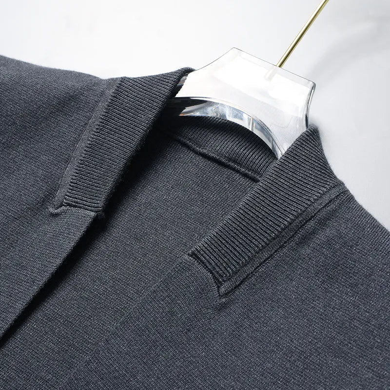 Bruno - Schlanke Passform Langärmelig Strickjacke Mit Taschen