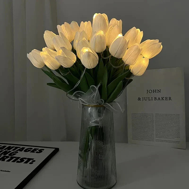 FloraGlow – Tragbares LED Tulpen Nachtlicht für die Heimdekoration