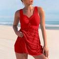 Elvira - Zweiteilige Bademode mit hoher Taille und Kurze Hosen für Komfort und Stil