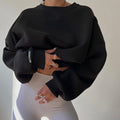Evelyn - Langärmelig Überdimensionale Rundhalsausschnitt Sweatshirt