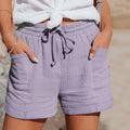 Emilia - Lässige Kurze Hosen mit hoher Taille und Kordelzug mit Taschen und lockerer Passform