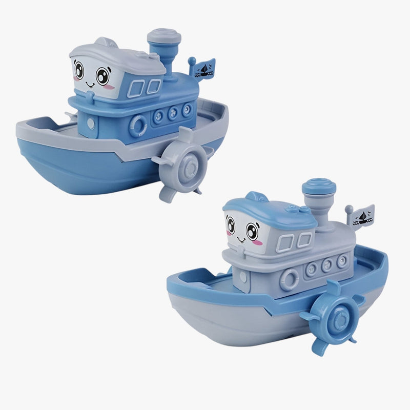 TugTwist – Aufziehbares Wasserboot für Kinder zur Entwicklung der Handkraft