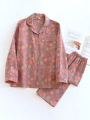 Zana - Leichtes Pyjama Setz mit langen Ärmeln und floralem Muster