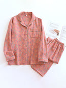 Zana - Leichtes Pyjama Setz mit langen Ärmeln und floralem Muster