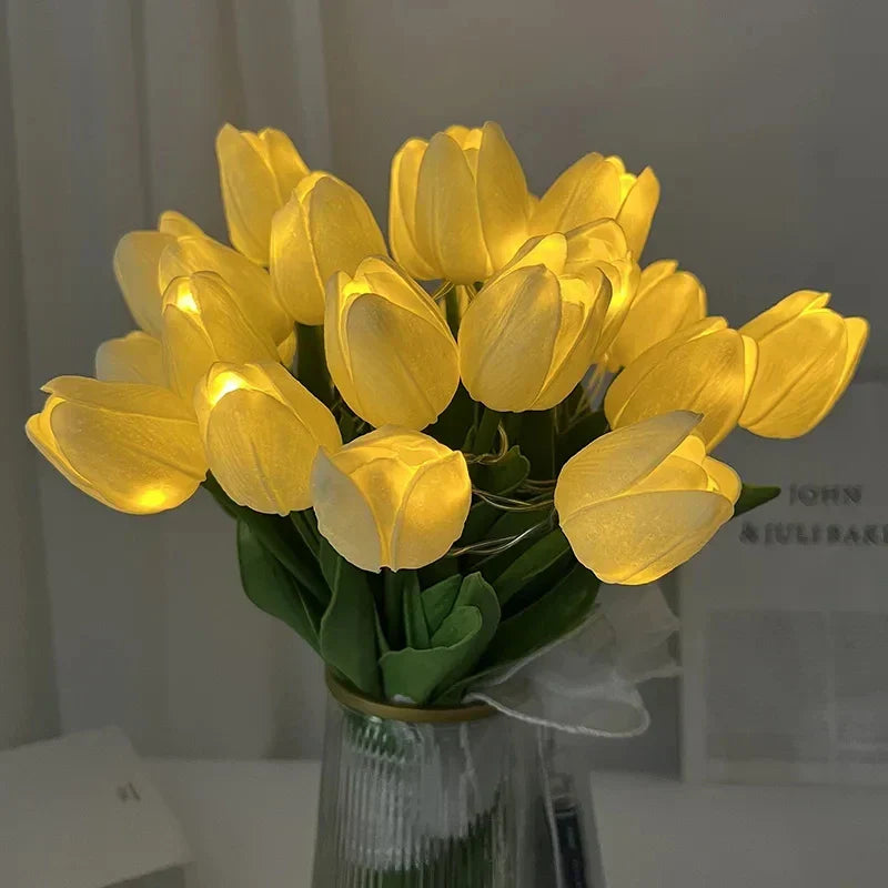 FloraGlow – Tragbares LED Tulpen Nachtlicht für die Heimdekoration
