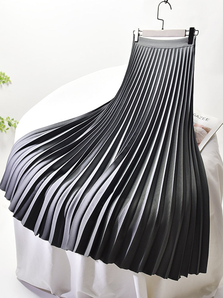 Emilia - Bequemer Rock mit hoher Taille und Faltenwurf