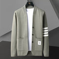 Bruno - Schlanke Passform Langärmelig Strickjacke Mit Taschen