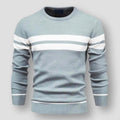 Matteo - Langärmelig Rundhalsausschnitt Gestreift  Strickpullover