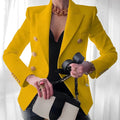 Salome - Lässiger Langarm Blazer mit Reverskragen und Knopfdetails