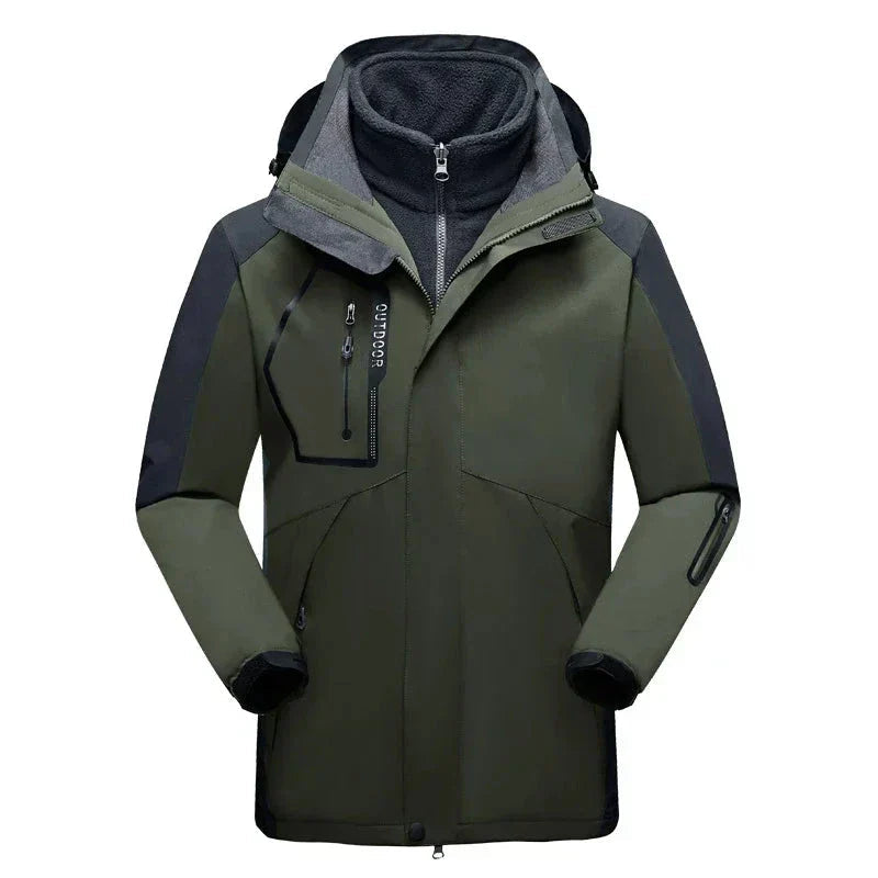 Julia - Langärmelige Wasserdicht 3 in 1 Kapuze Jacke