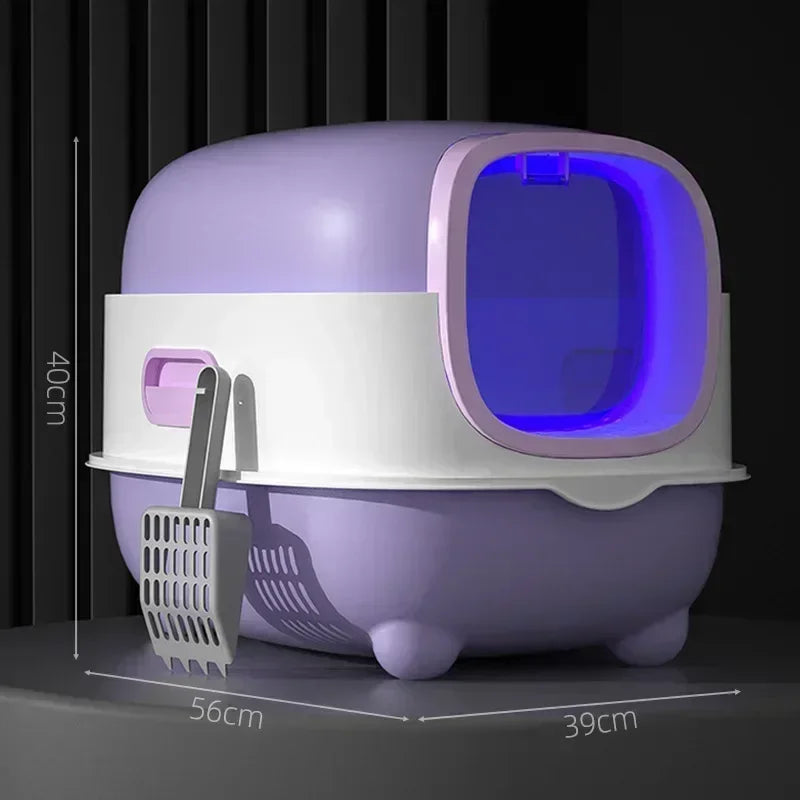 MeowMate – Automatische UV-sterilisierte Katzentoilette mit geschlossener Geruchskontrolle