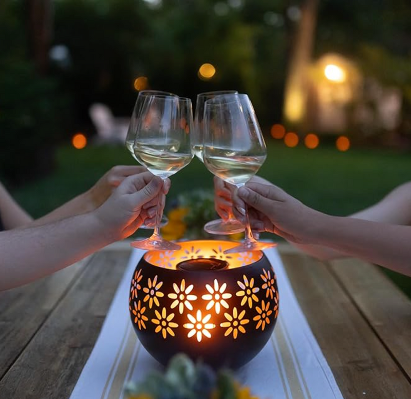 GloraLuxe - Solar Blumenlampe für Gartendekoration mit Umgebungsbeleuchtung