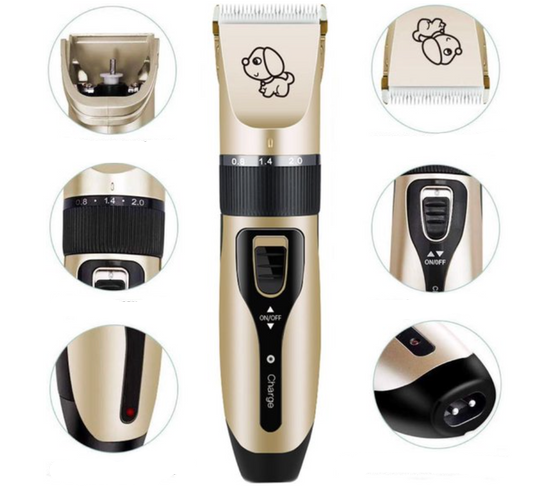 PawTrim - Professionell USB Ladung Haustier Haare Groomer Satz