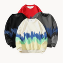 Anton - Lässig Langärmelig Rundhalsausschnitt Lose Pullover