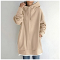 Arwen - Langärmeliger Kapuzenpulli Übergröße mit Tasche und Kordelzug