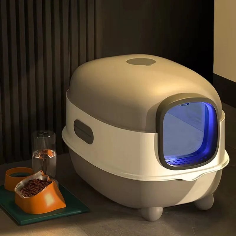 MeowMate – Automatische UV-sterilisierte Katzentoilette mit geschlossener Geruchskontrolle