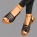 Aylin – Stylische flache Riemchensandalen mit rutschfester Sohle und offenem Zehenbereich