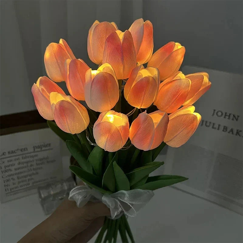 FloraGlow – Tragbares LED Tulpen Nachtlicht für die Heimdekoration