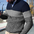 Henry - Langärmelig Strickpullover Mit Reißverschluss Nacken