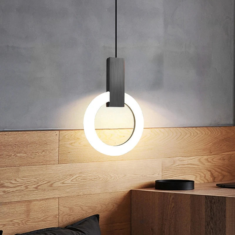AuraGlow - Moderne LED Rundschre Pendelleuchte