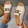 Erika – Leichte offener Spitze Sandalen mit Schnalle und rutschfeste Sohle